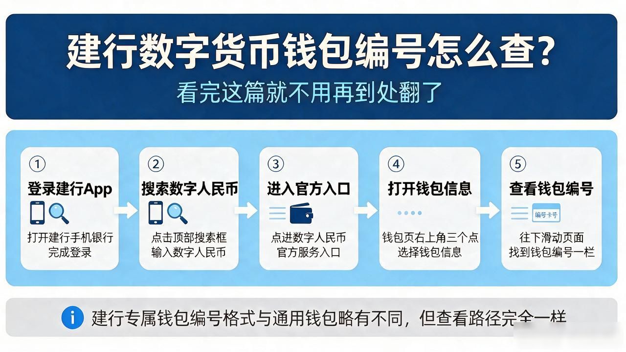 建行数字货币钱包编号怎么查？看完这篇就不用再到处翻了
