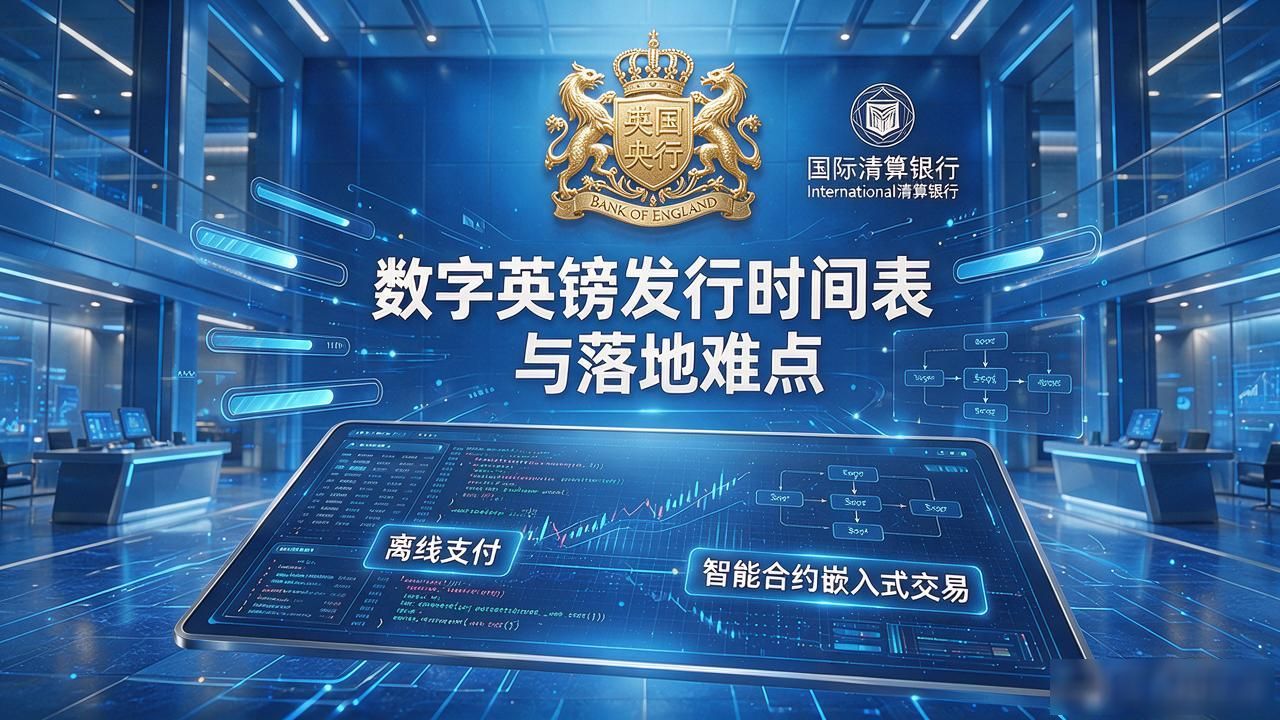 英国行长最新谈数字货币，数字英镑发行时间表与落地难点一次说清