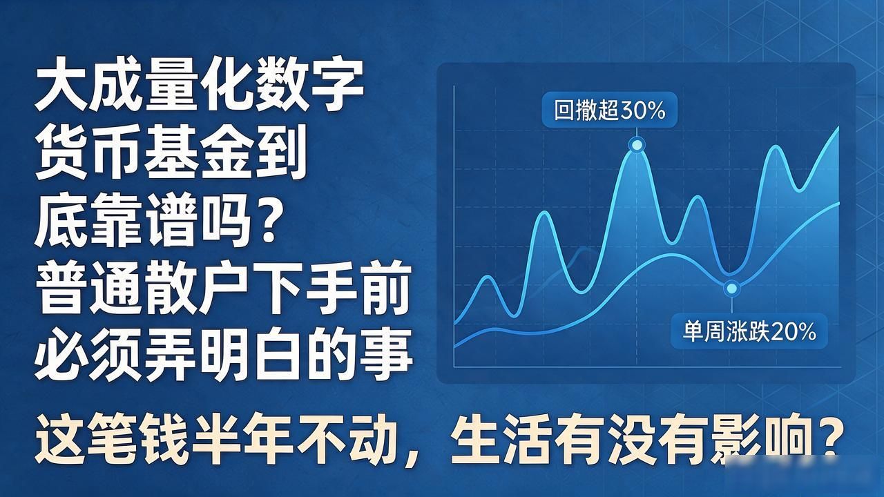 大成量化数字货币基金到底靠谱吗？普通散户下手前必须弄明白的事