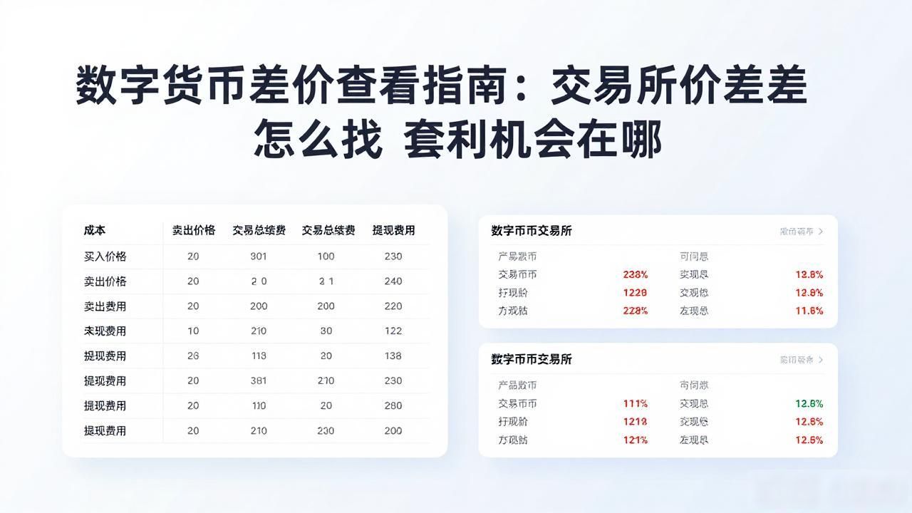 比价网站实时价差监控_数字货币差价查看_数字货币交易所价差查看