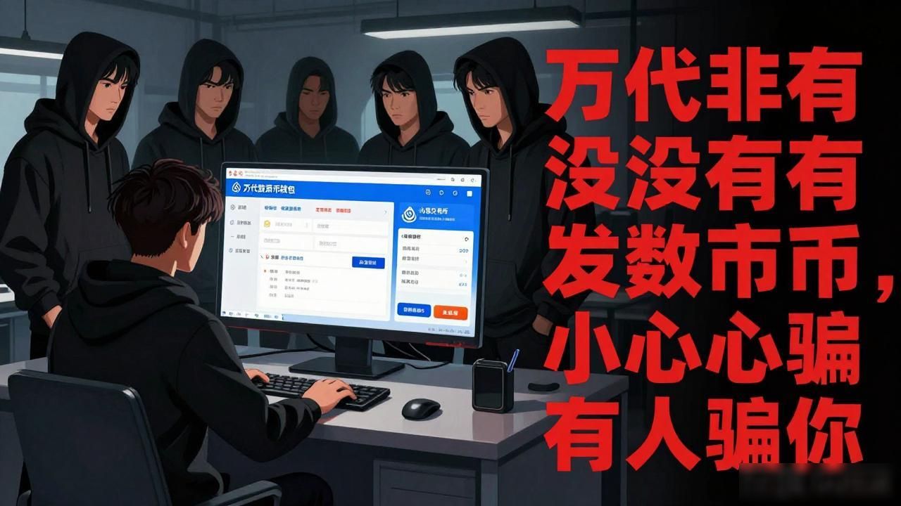 万代根本没有发数字货币，小心有人骗你