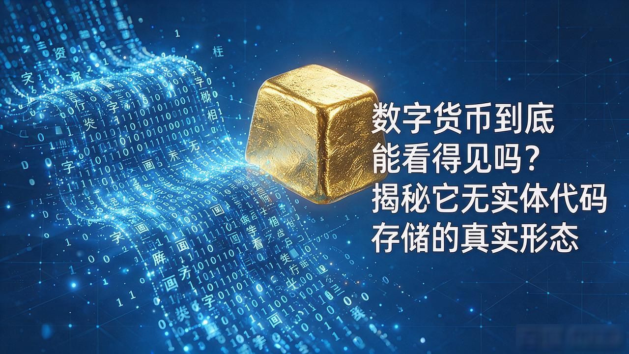 数字货币到底能看得见吗？揭秘它无实体代码存储的真实形态
