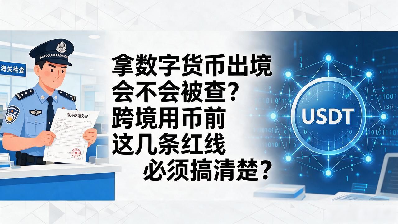 拿数字货币出境会不会被查？跨境用币前这几条红线必须搞清楚