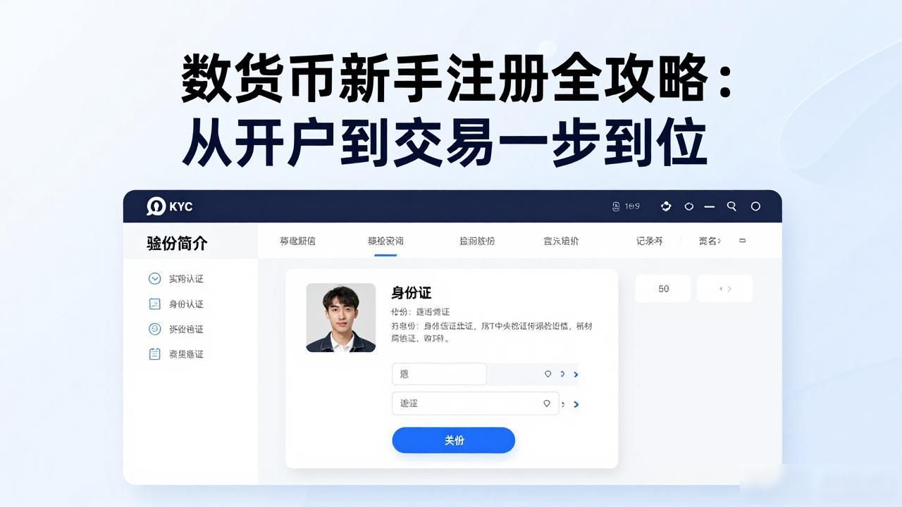数字货币怎么注册使用_数字货币新手注册开户流程 主流数字货币交易所注册方法 数字货币KYC身份认证步骤