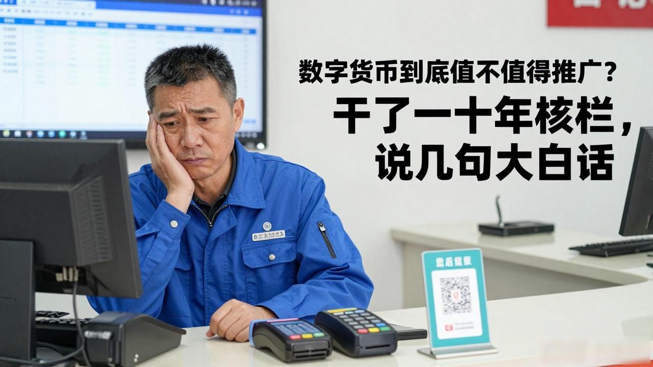 数字货币到底值不值得推广？干了二十年柜台，说几句大白话