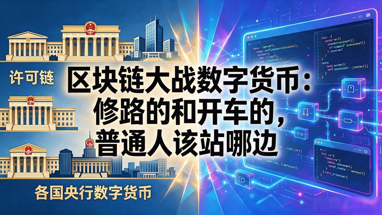 区块链大战数字货币：修路的和开车的，普通人该站哪边