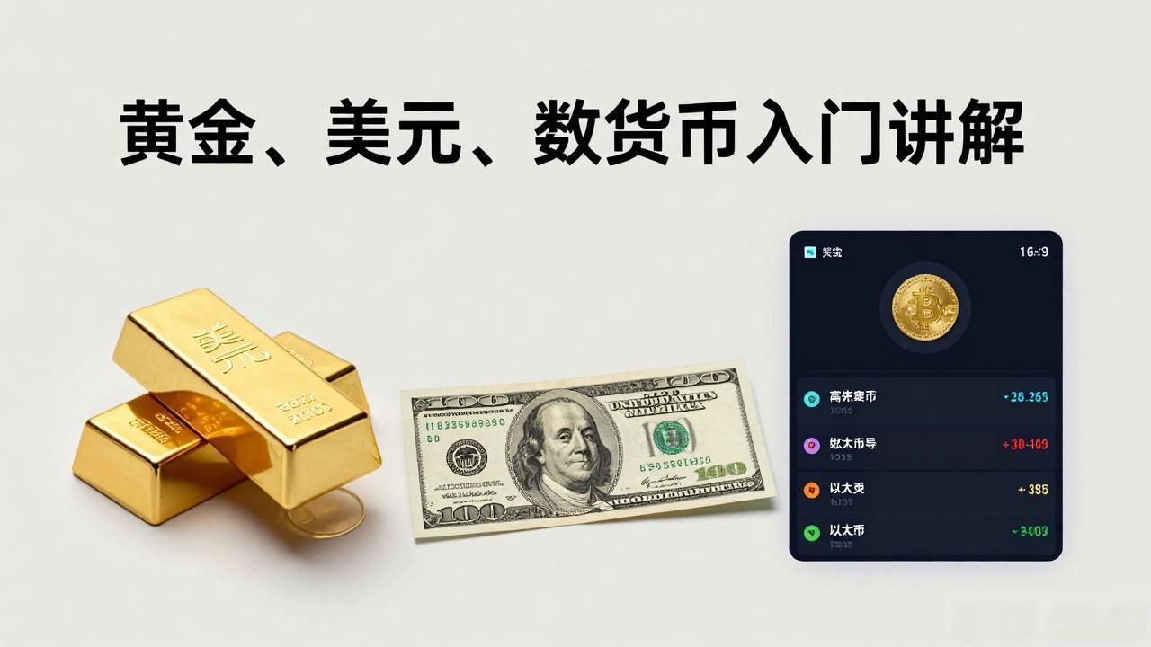 黄金、美元、数字货币入门讲解