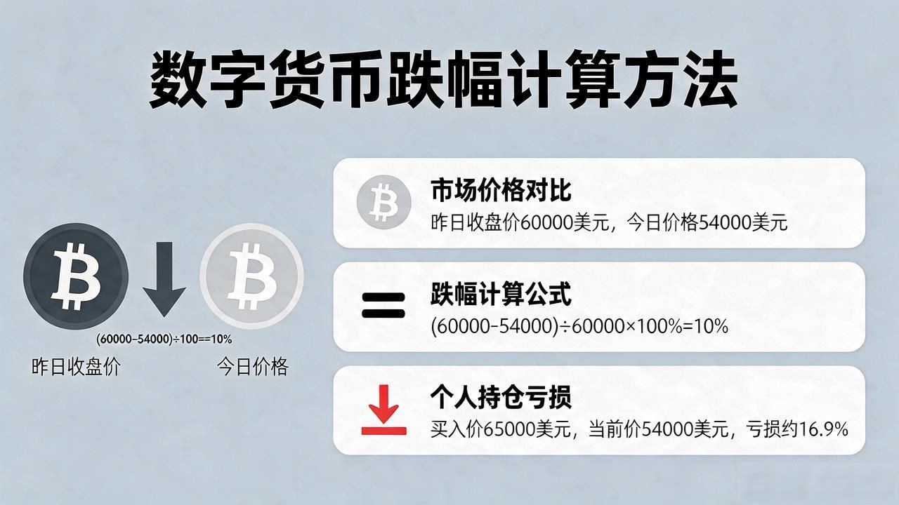 数字货币跌幅：简单公式教你看懂