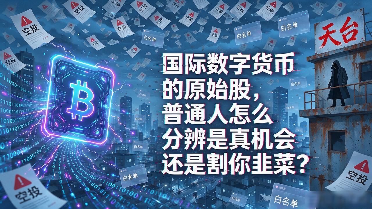 国际数字货币的原始股，普通人怎么分辨是真机会还是割你韭菜？