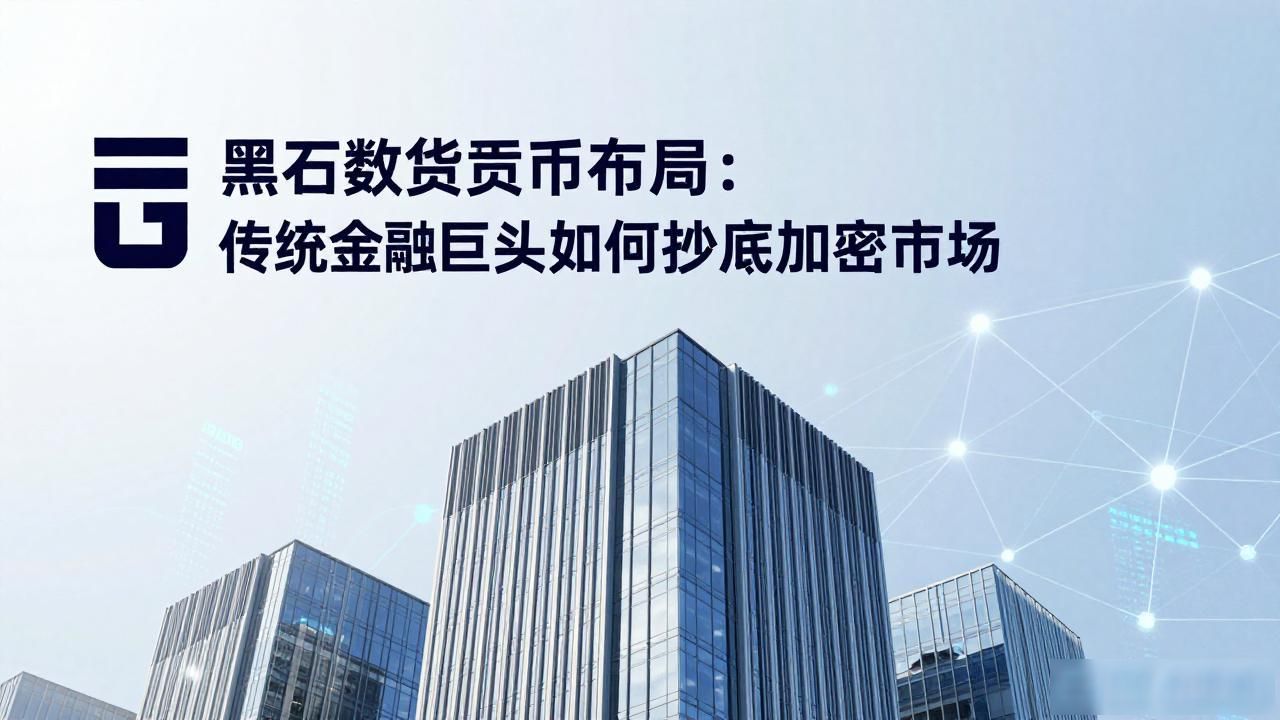 黑石数字货币布局：传统金融巨头如何抄底加密市场
