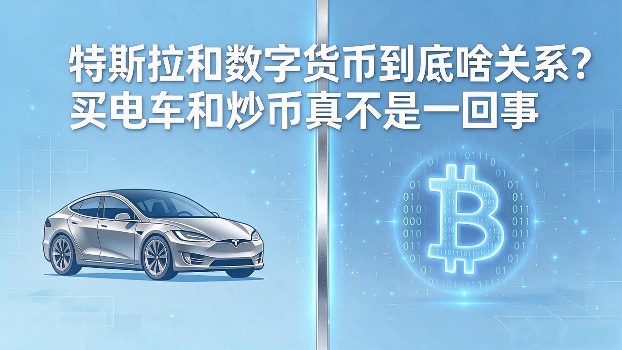 特斯拉和数字货币到底啥关系？买电车和炒币真不是一回事