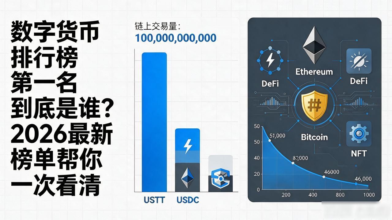 数字货币排行榜第一名到底是谁？2026最新榜单帮你一次看清