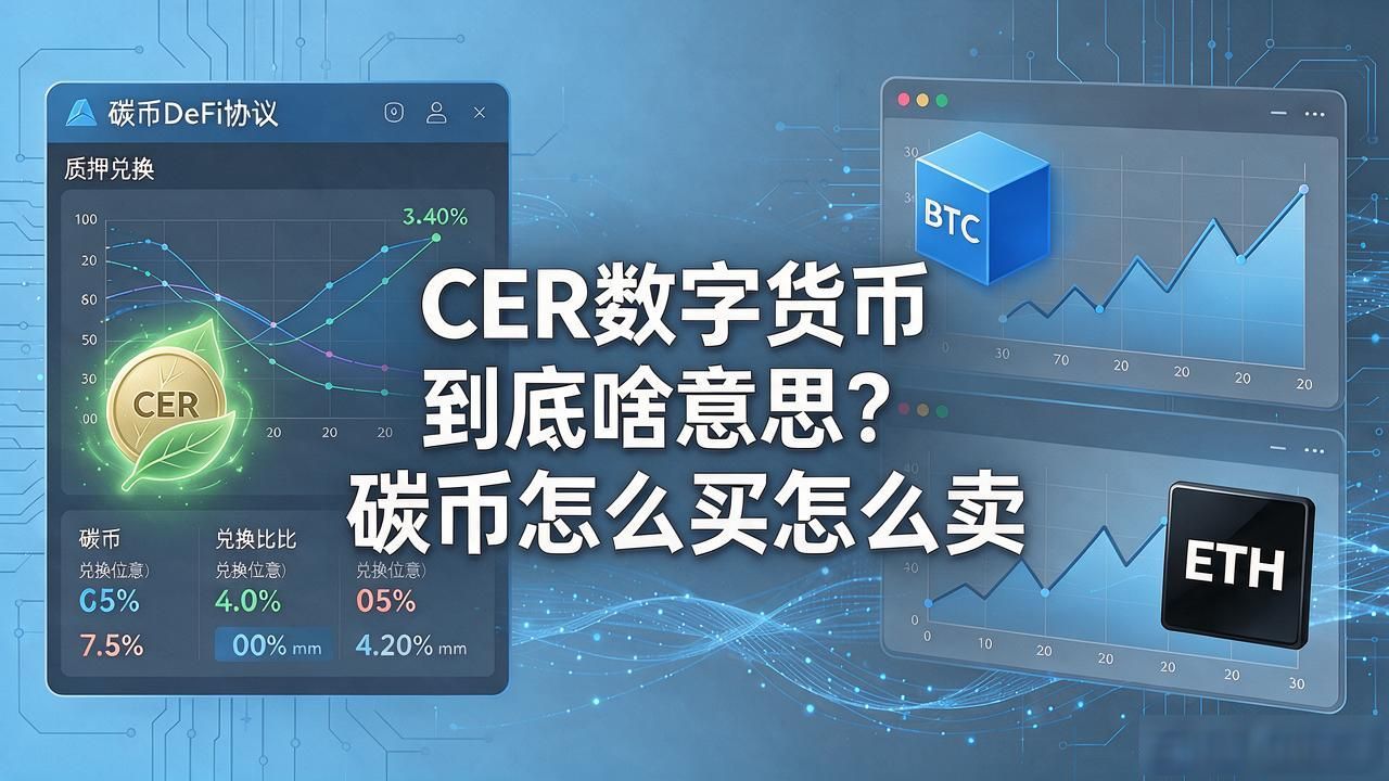 CER数字货币到底啥意思？碳币怎么买怎么卖