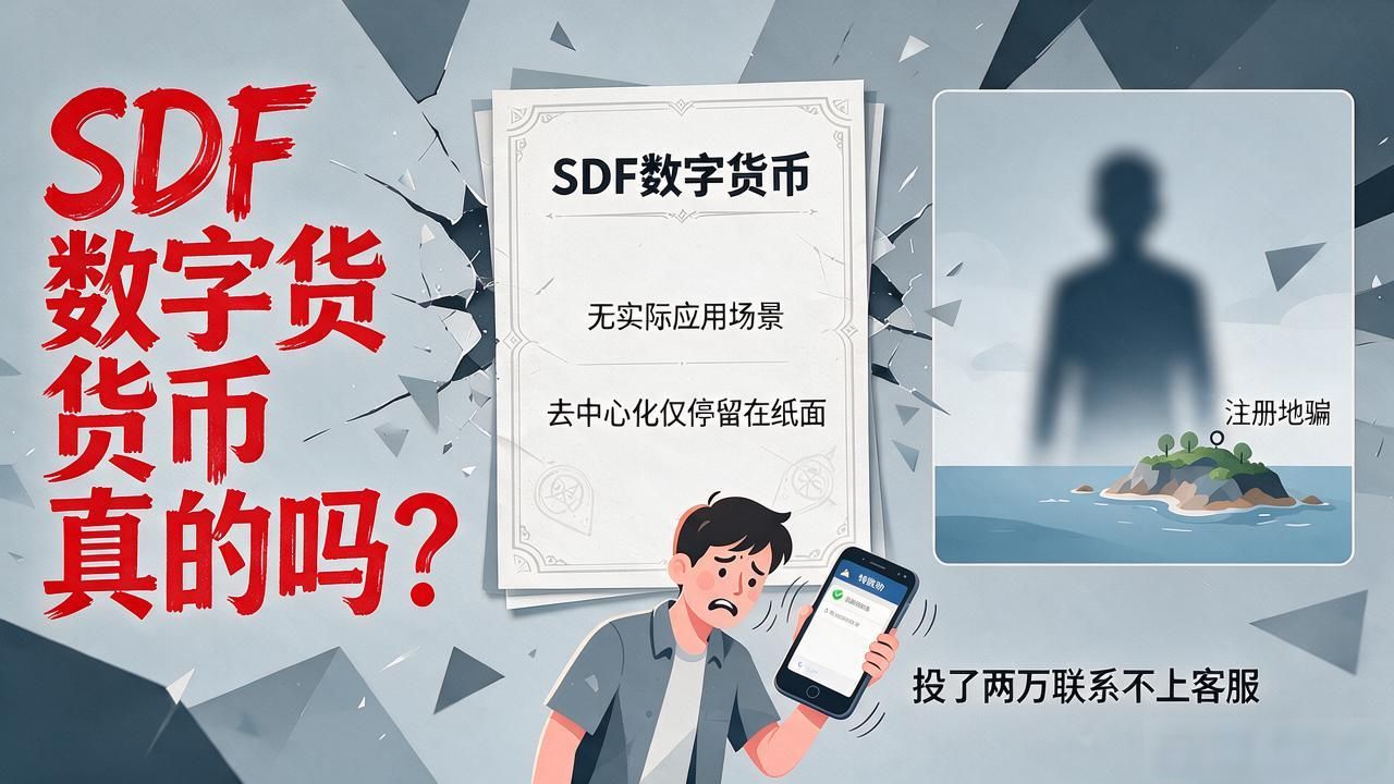 SDF数字货币真的吗？我翻了十几篇资料，说几句大实话