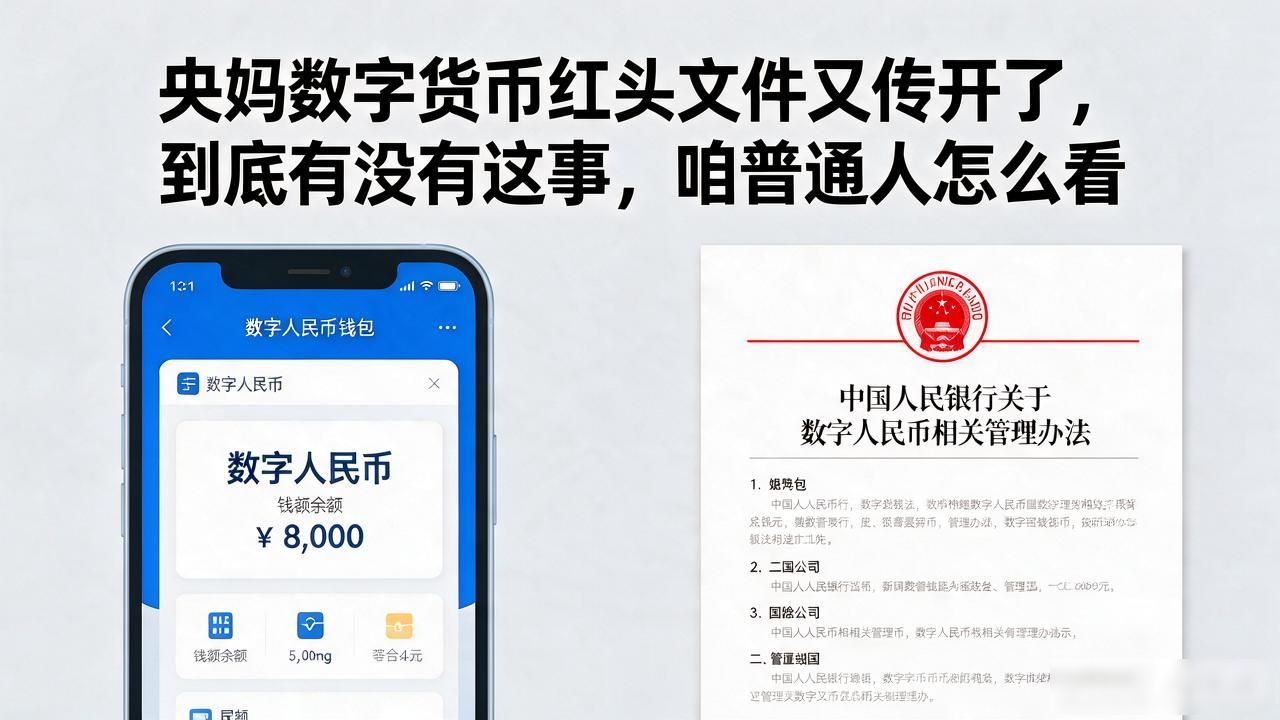 央妈数字货币红头文件又传开了，到底有没有这事，咱普通人怎么看