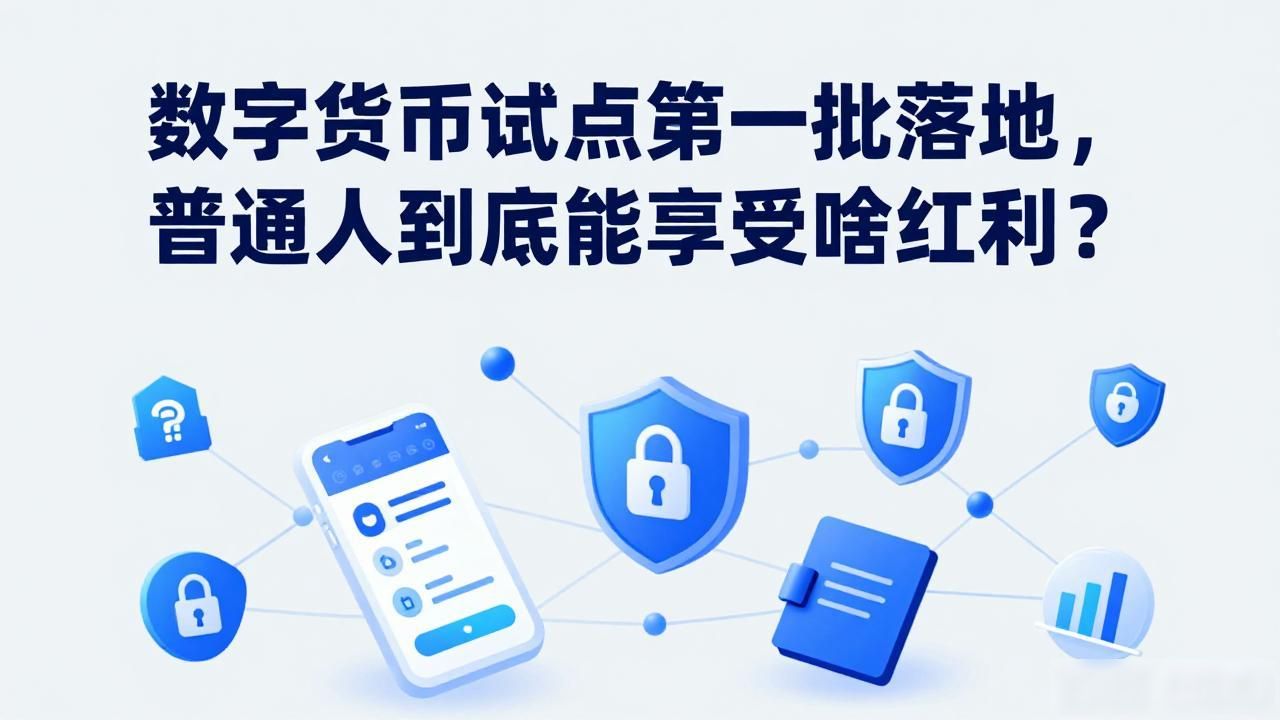 数字货币试点第一批落地，普通人到底能享受啥红利？