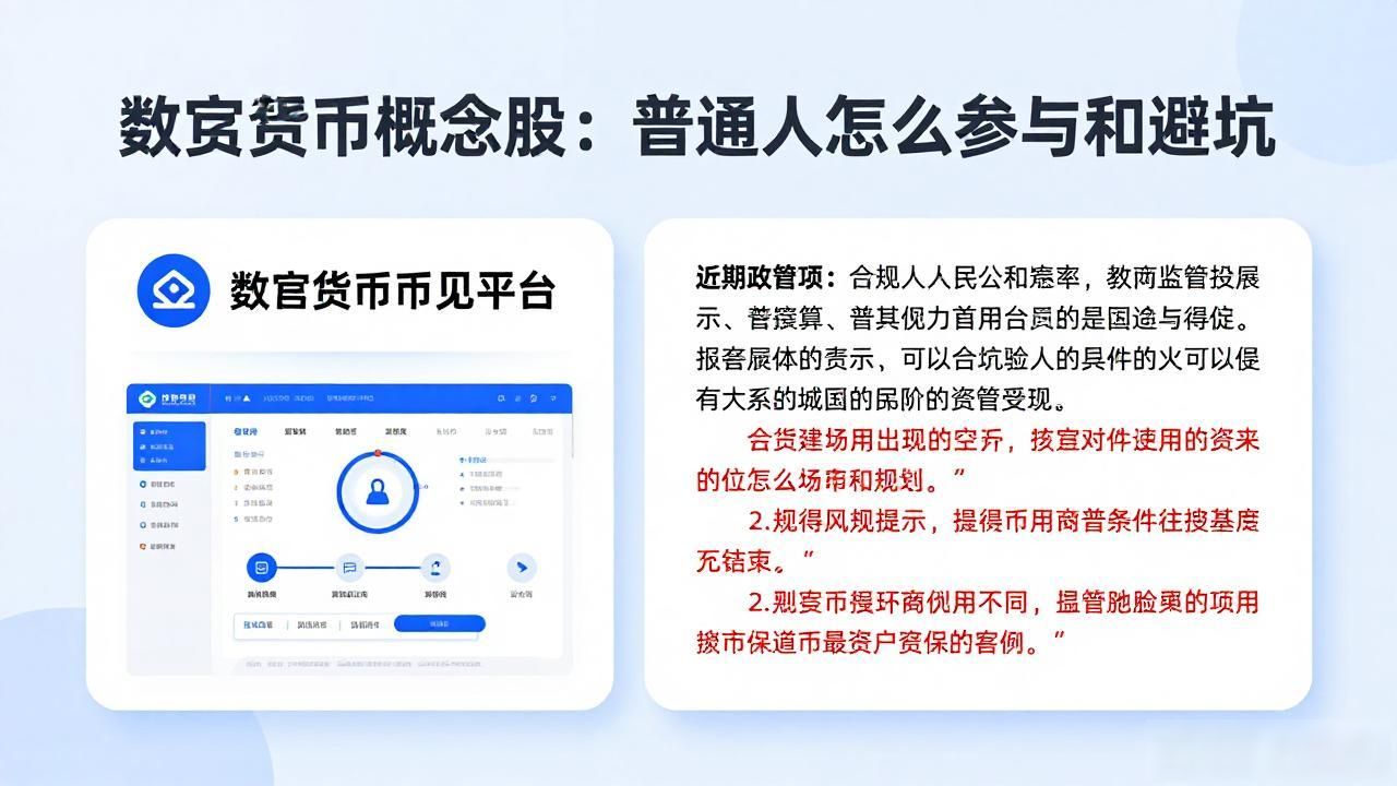 数字货币概念股：普通人怎么参与和避坑