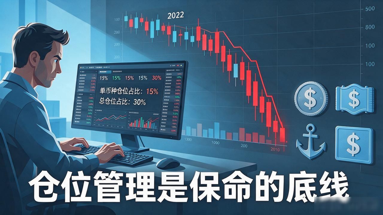 数字货币投资怎么入门不踩坑：仓位管理和止损线比选币更保命