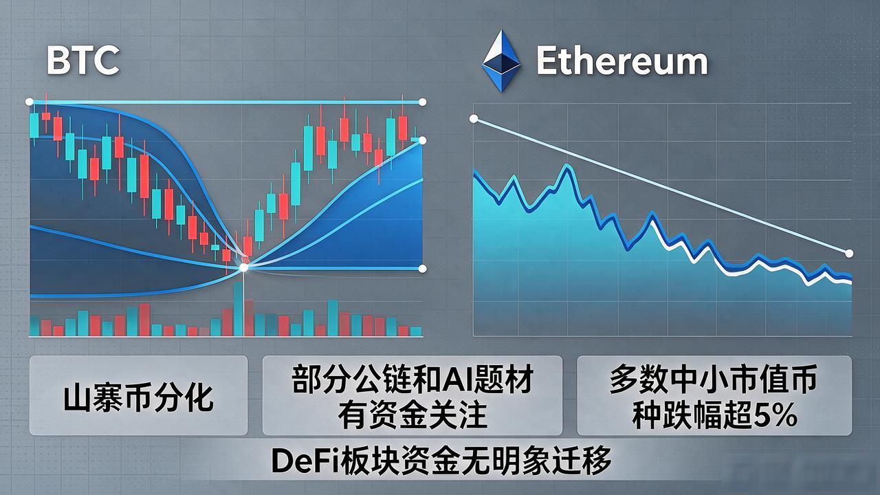 2月23日数字货币行情复盘：BTC关键位争夺，山寨分化明显