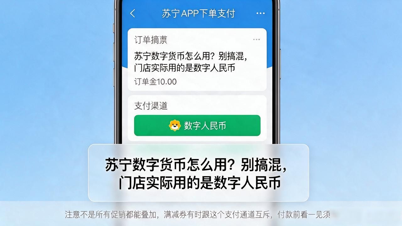 苏宁数字货币怎么用？别搞混，门店实际用的是数字人民币