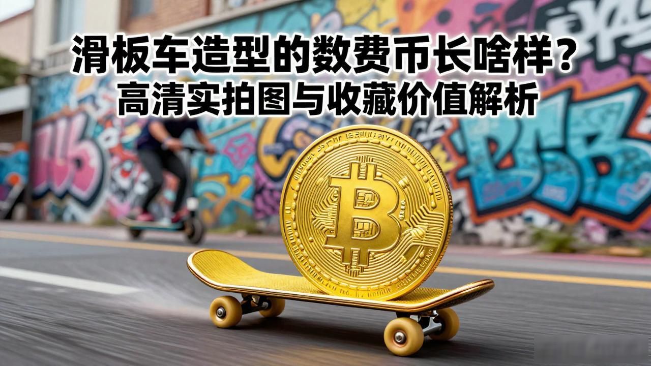 滑板车主题数字货币_滑板车数字货币图片_独特设计的数字货币