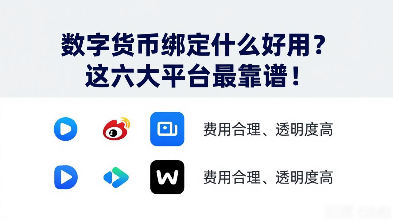 数字货币绑定什么好用_数字货币交易平台选择_安全性用户体验费用币种多样性