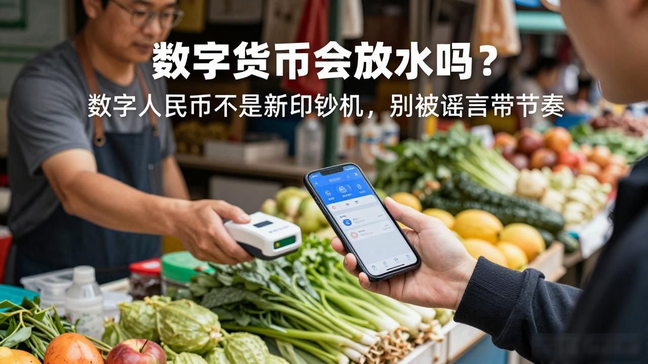 数字货币会放水吗？数字人民币不是新印钞机，别被谣言带节奏