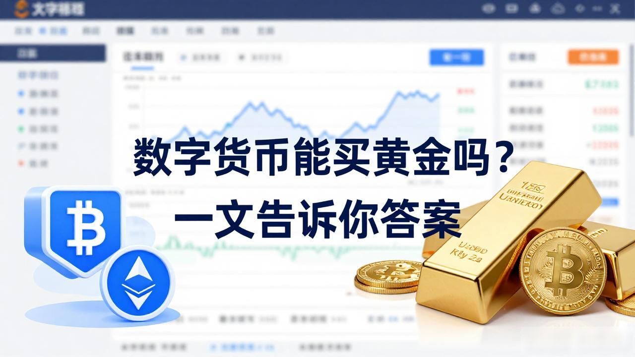 数字货币能买黄金吗？一文告诉你答案